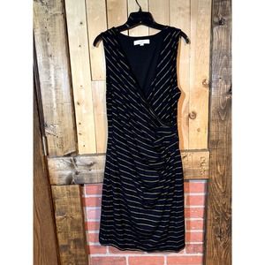Loft Navy Blue and Gold Striped